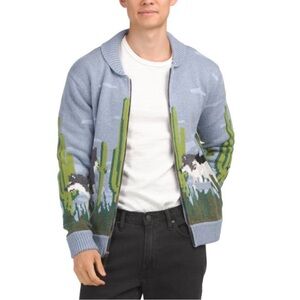Greyson Wolf Pack Cardigan Sweater sz XL
